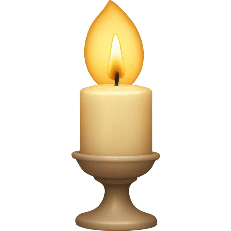 Beige Vintage candle emoji