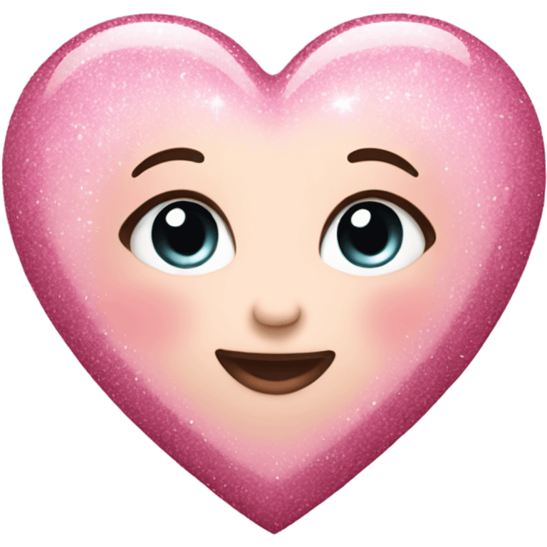 baby pink heart with glitter emoji