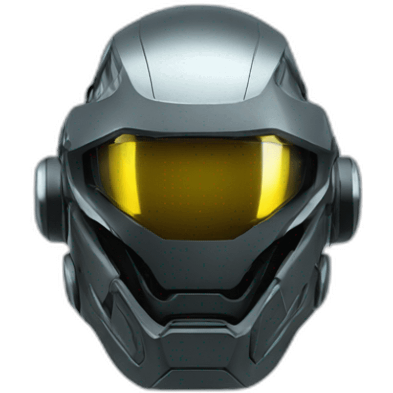 futuristic Virtual Reality Helmet armored emoji