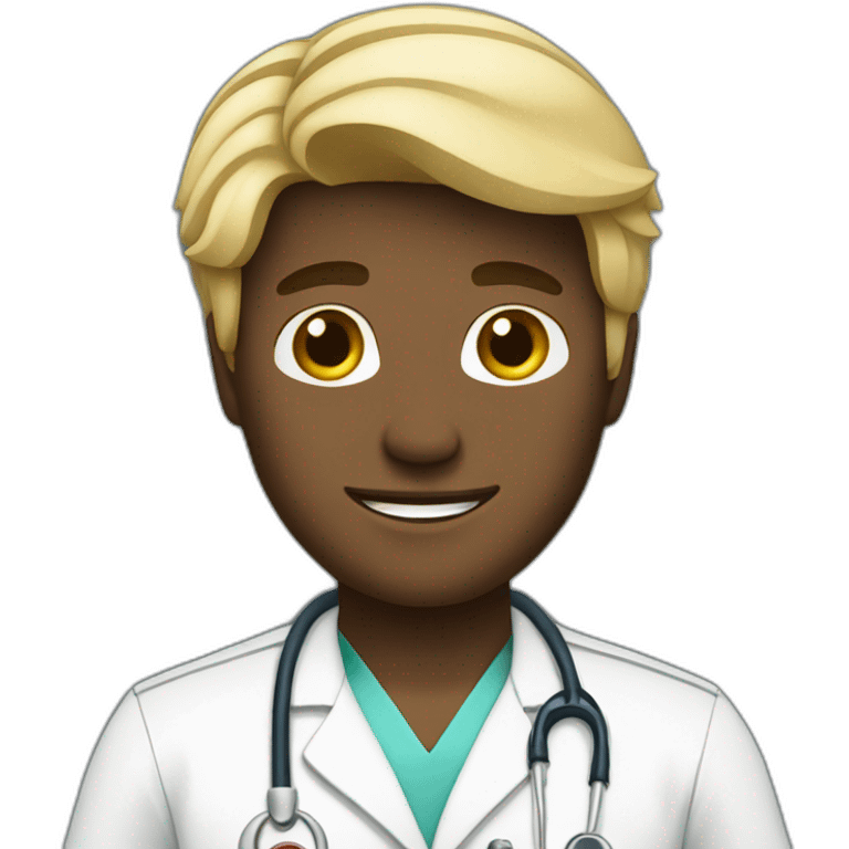 Blond Male nurse in full emoji