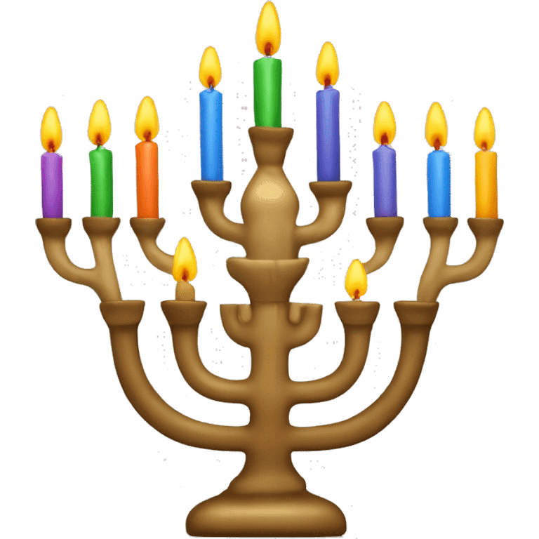 nine candle menorah emoji