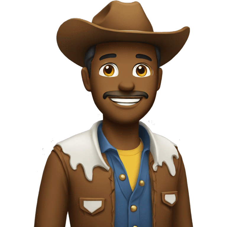 cowboy with peaceful smile emoji