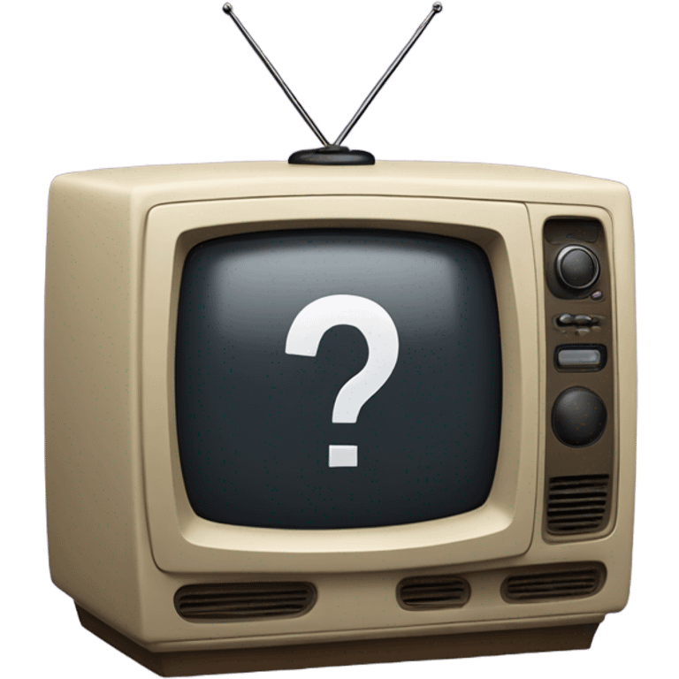 tv and question mark emoji