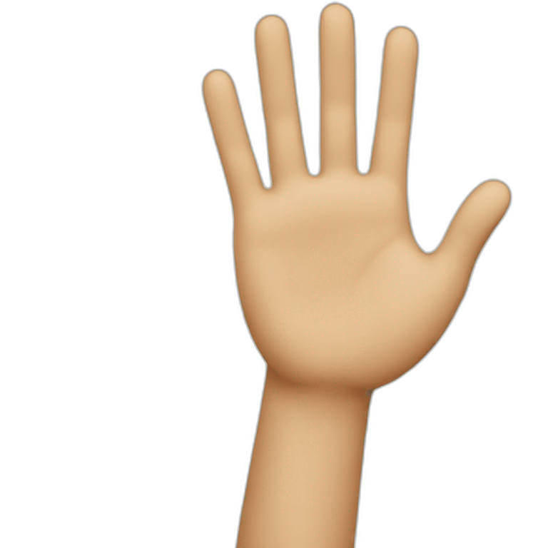 Waving hand emoji