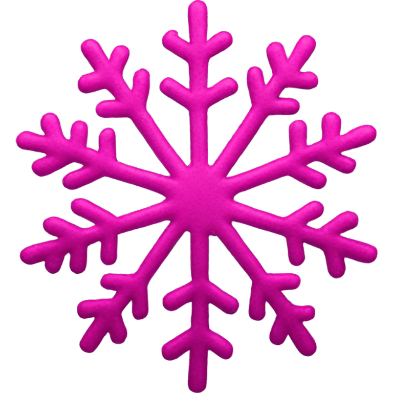 Pink Snow Flake emoji