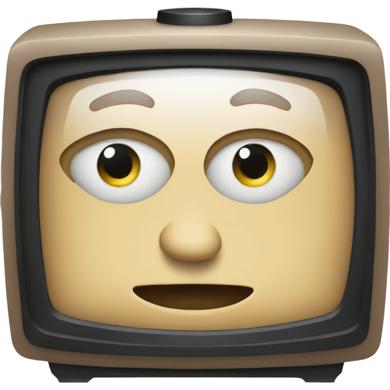 tv box with eye centered emoji