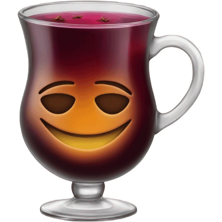 Mulled wine with star anise emoji