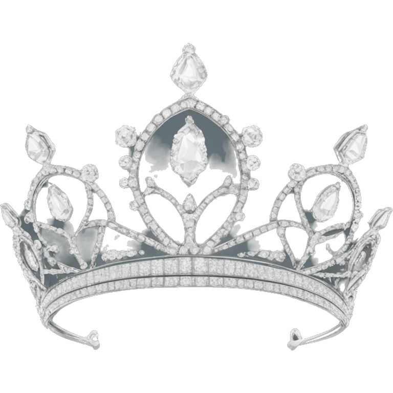 Elegant tiara with diamonds  emoji