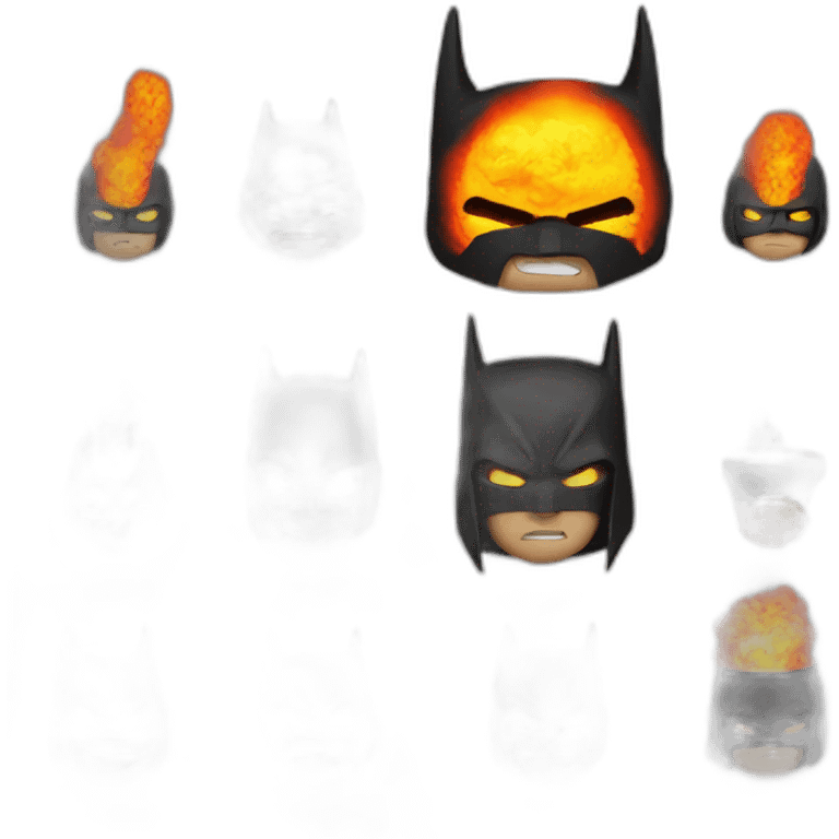 Volcano batman emoji