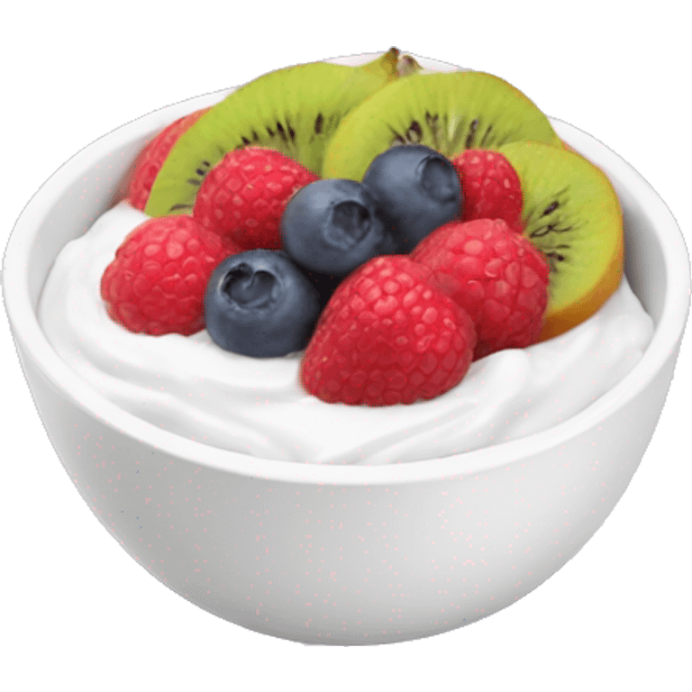 Yogurt bowl with fruit  emoji