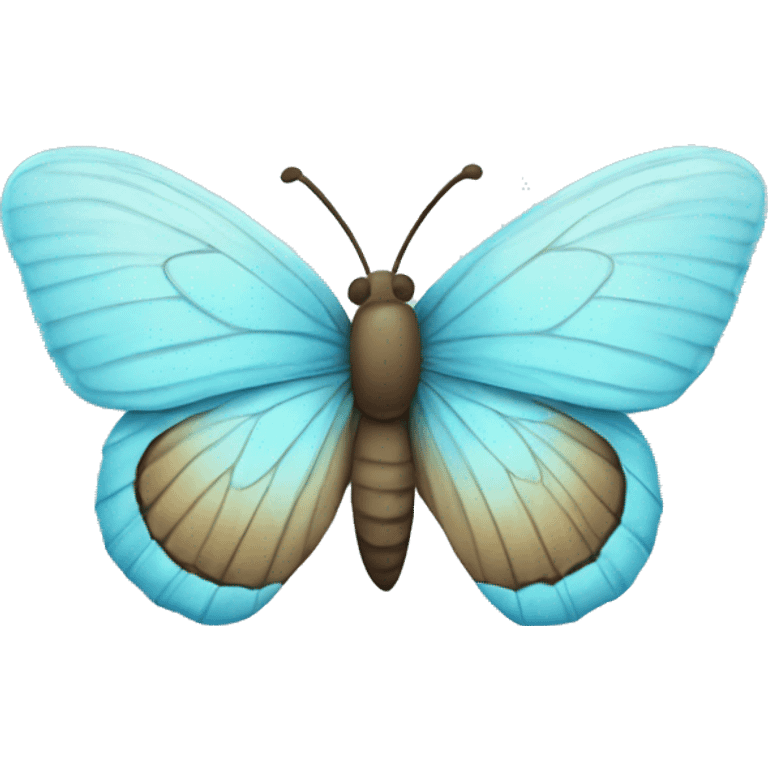 Baby blue butterfly  emoji