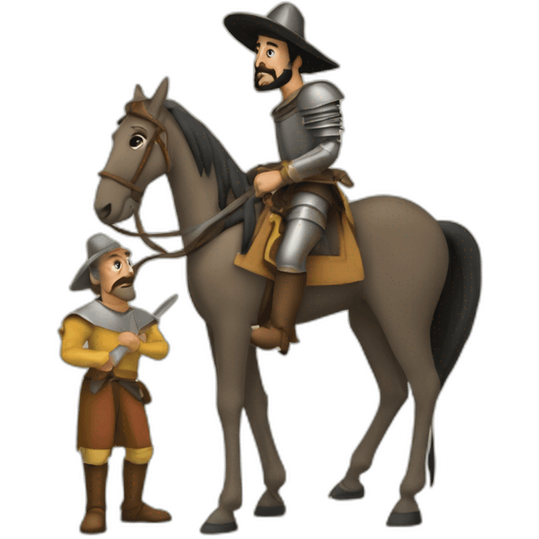 Don Quijote y Sancho Panza emoji