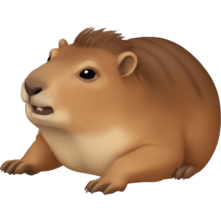 Capibara sacando el dedo emoji