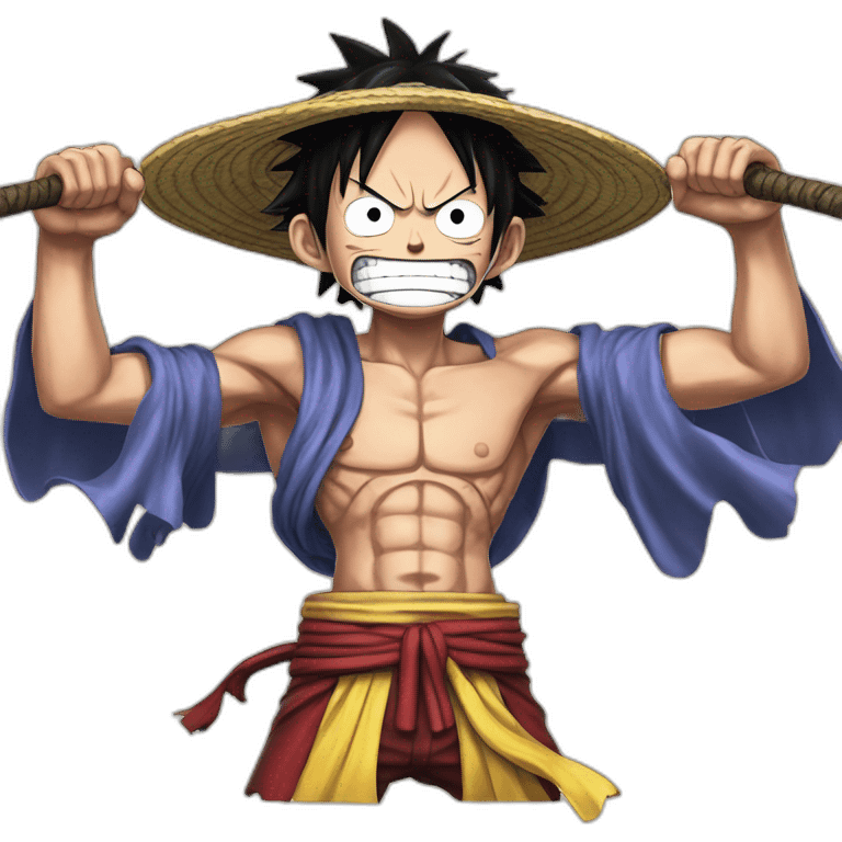 Luffy contre kaido emoji