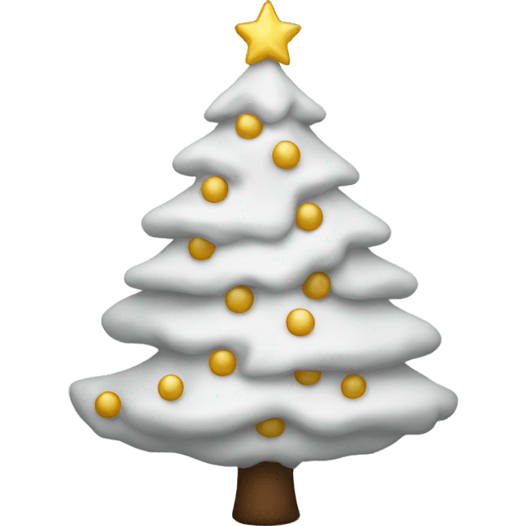 White christmas tree  emoji