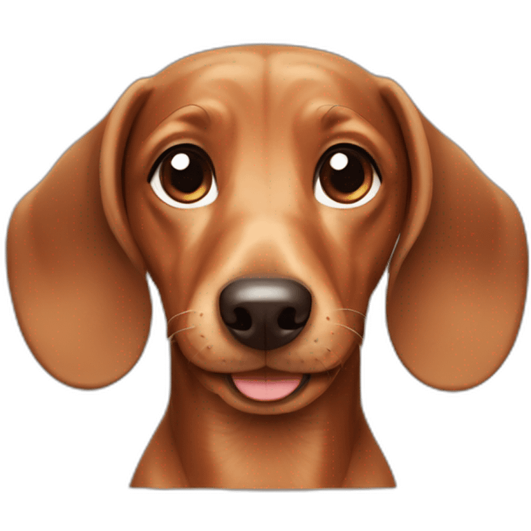 cute dachshund emoji