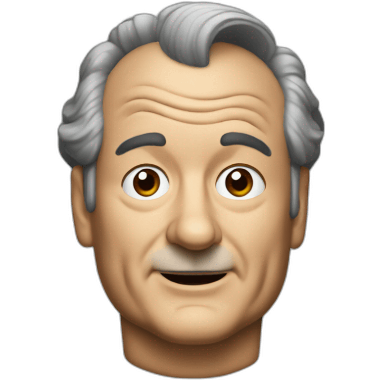 Bill murray with black hair emoji