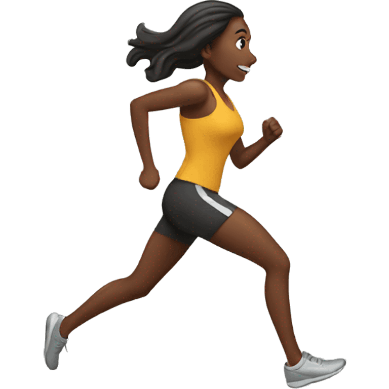 women running emoji