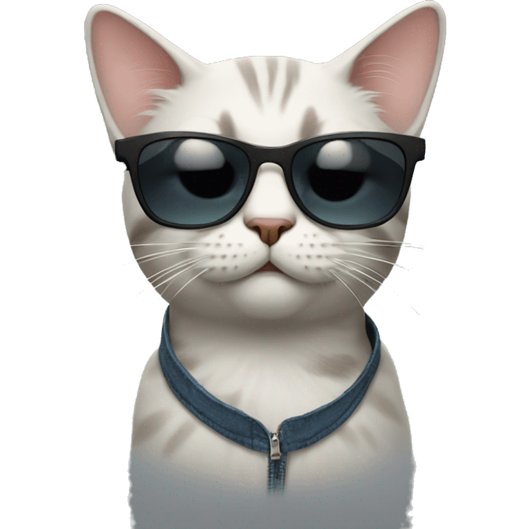 Cat with sunglasses emoji