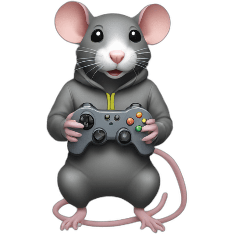 rat with controller emoji