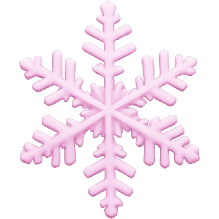 pastel pink snowflake  emoji