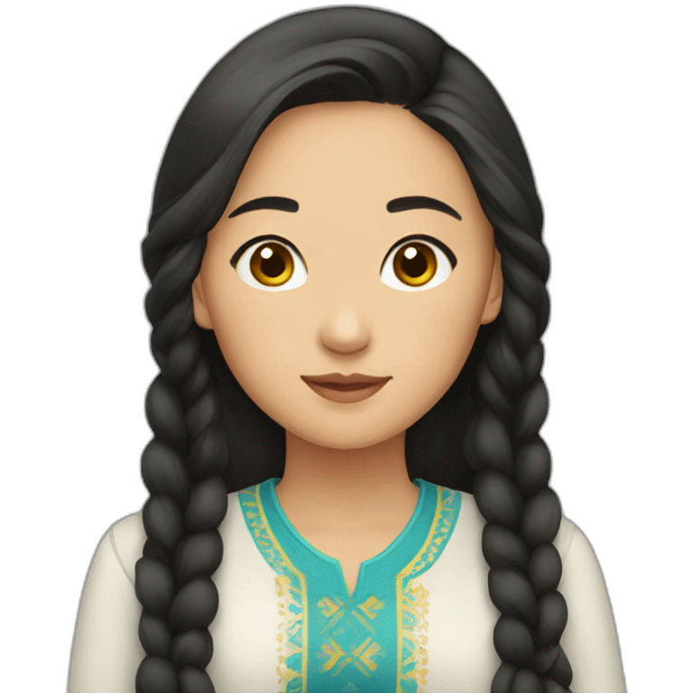 kazakh girl emoji