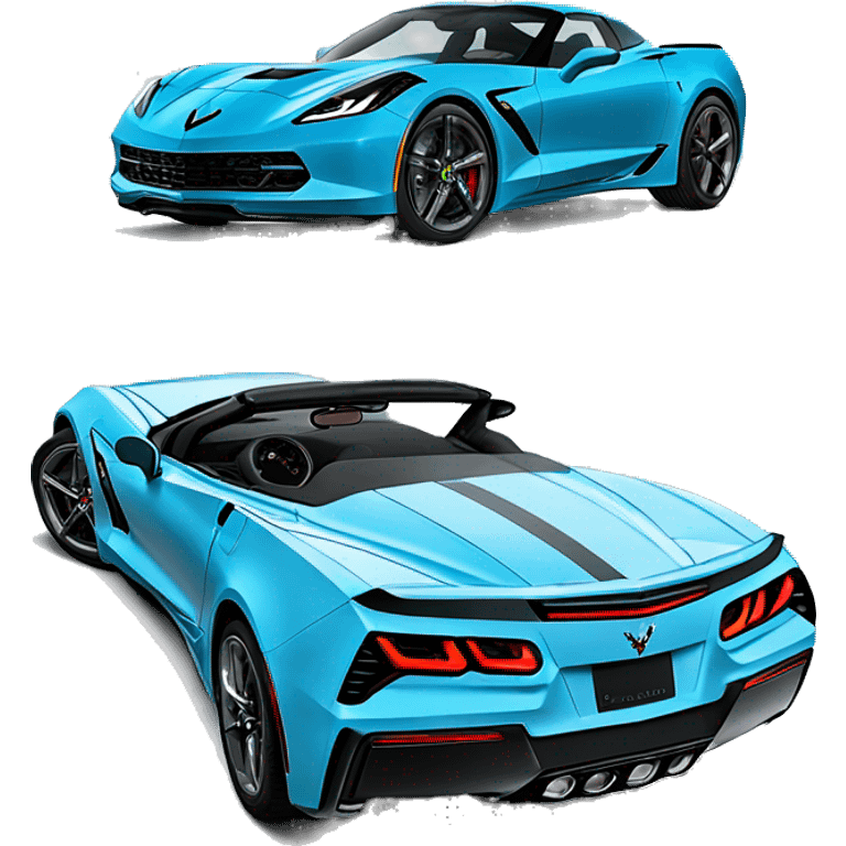 Sky blue 2024 corvette emoji