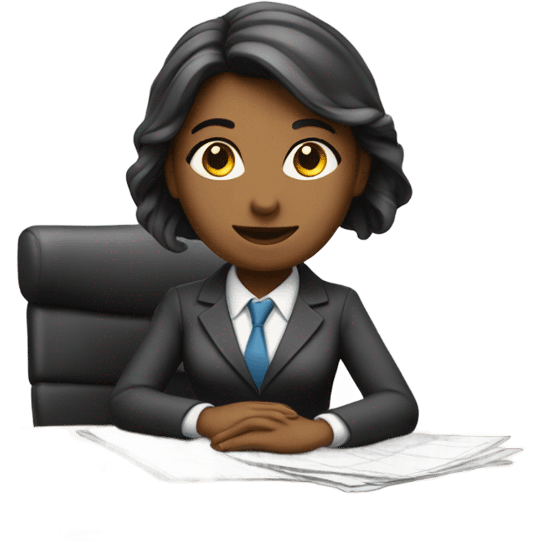 Female banker emoji