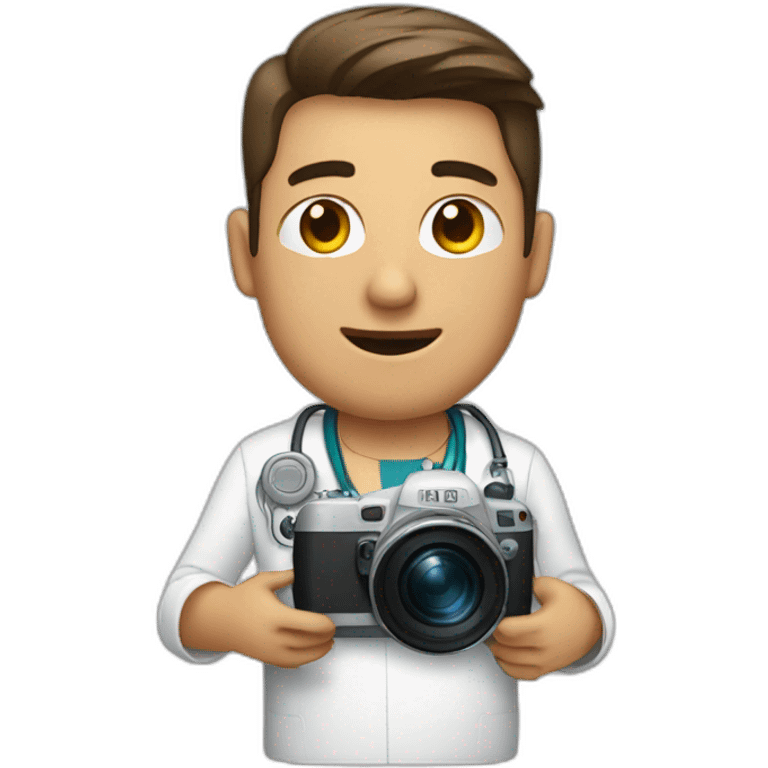 camera man inside hospital emoji