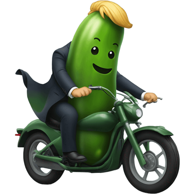 trump riding a pickle  emoji