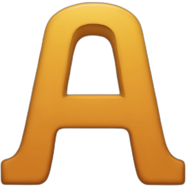 letter "a" and "!" emoji