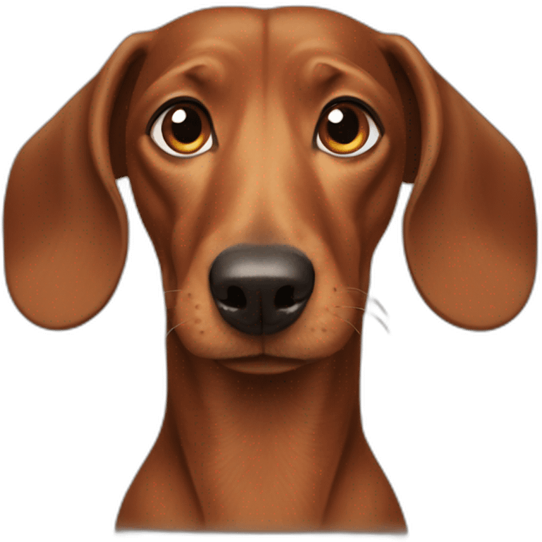 half man half dachshund emoji