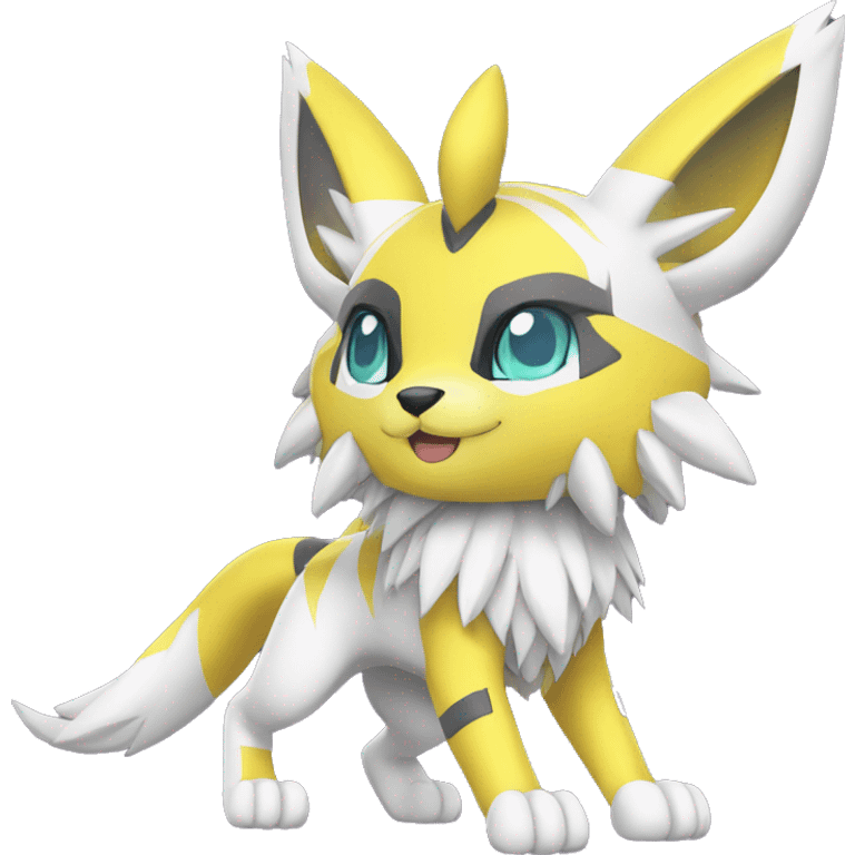 Cool Edgy Cute Kawaii Metabee Renamon Zeraora Full body emoji