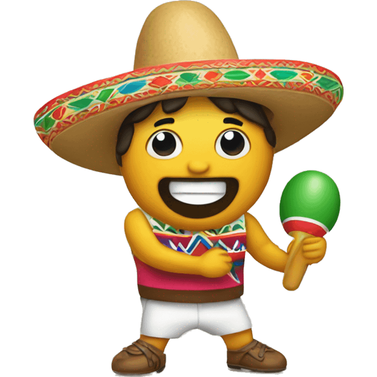 A mexican with maracas emoji