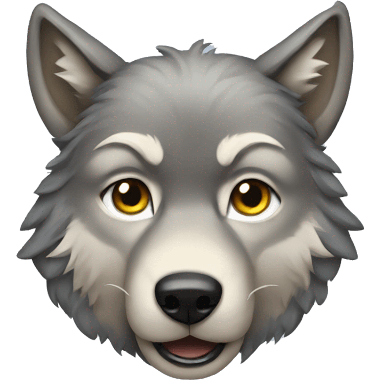 wolf with some bows emoji