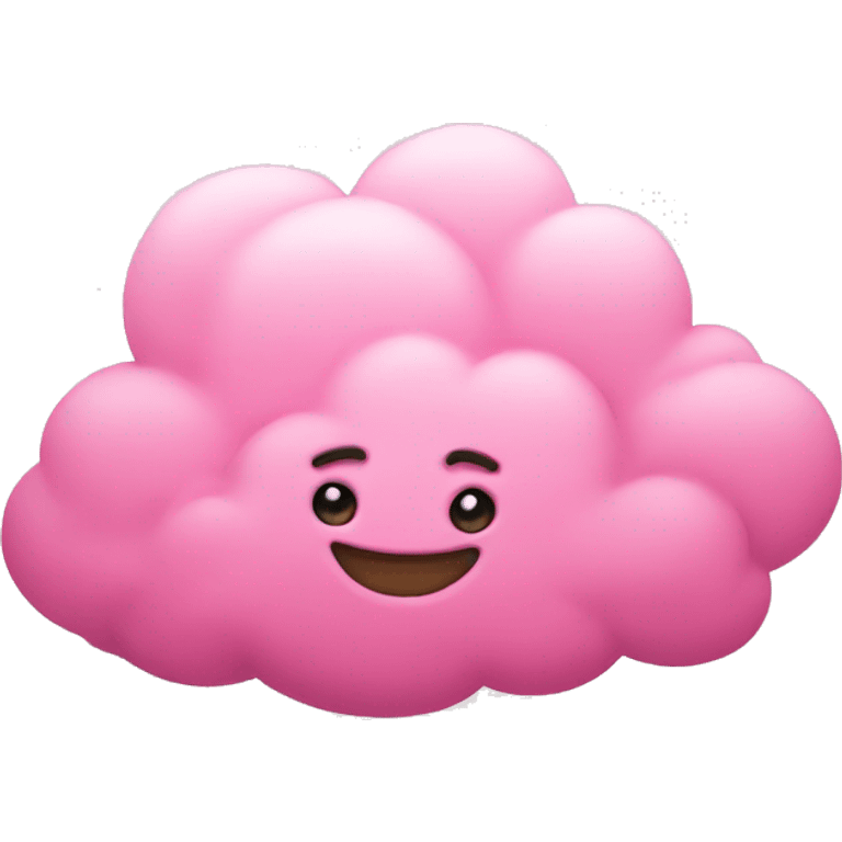 Pink cloud emoji