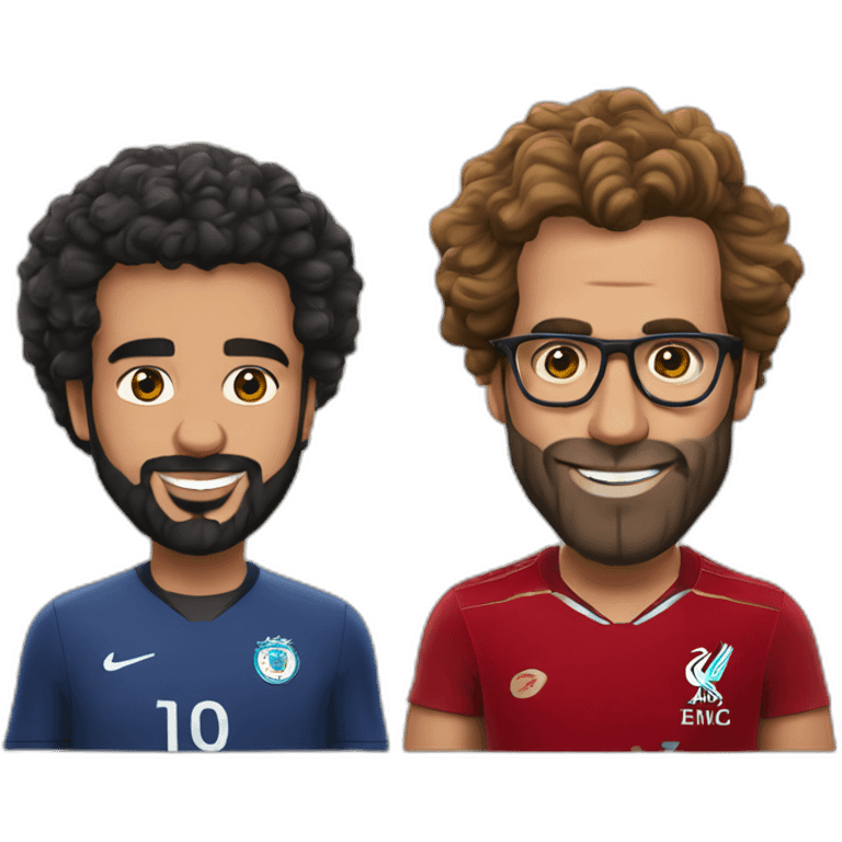 mo Salah and pregnant jurgen klopp emoji