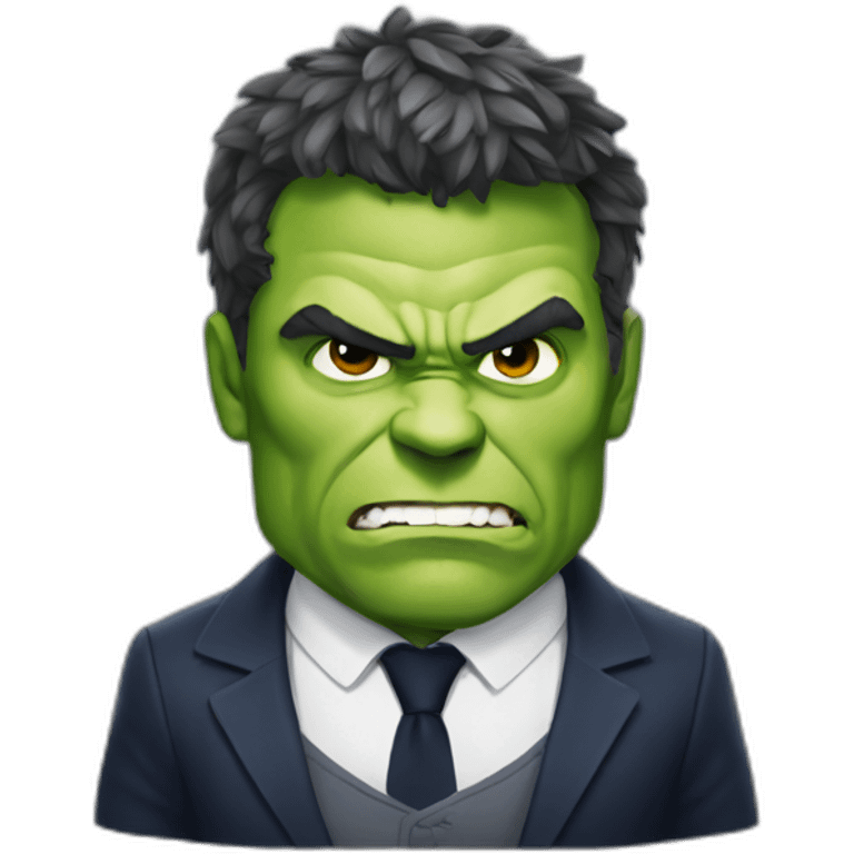 Macron as hulk emoji