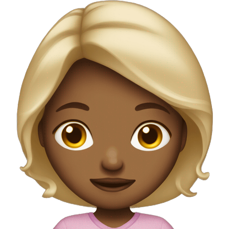 Dark blond girl pregnant  emoji