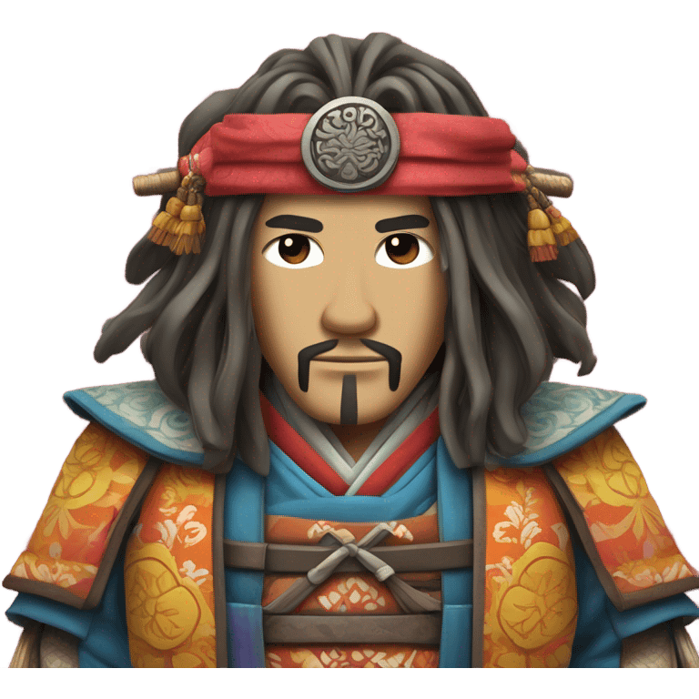 Hippie samurai emoji