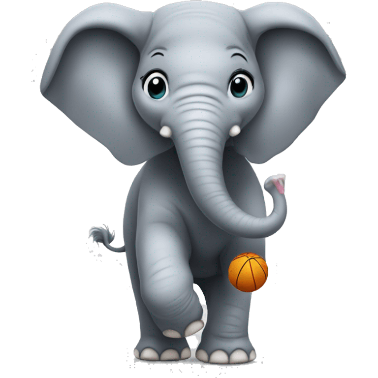 An elephant playing netball emoji