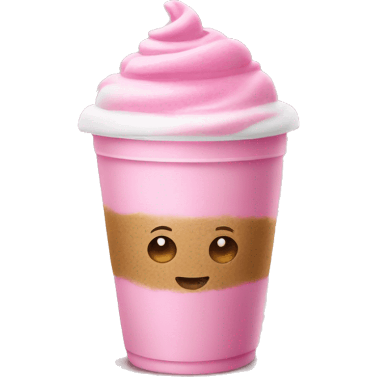 Pink latte emoji