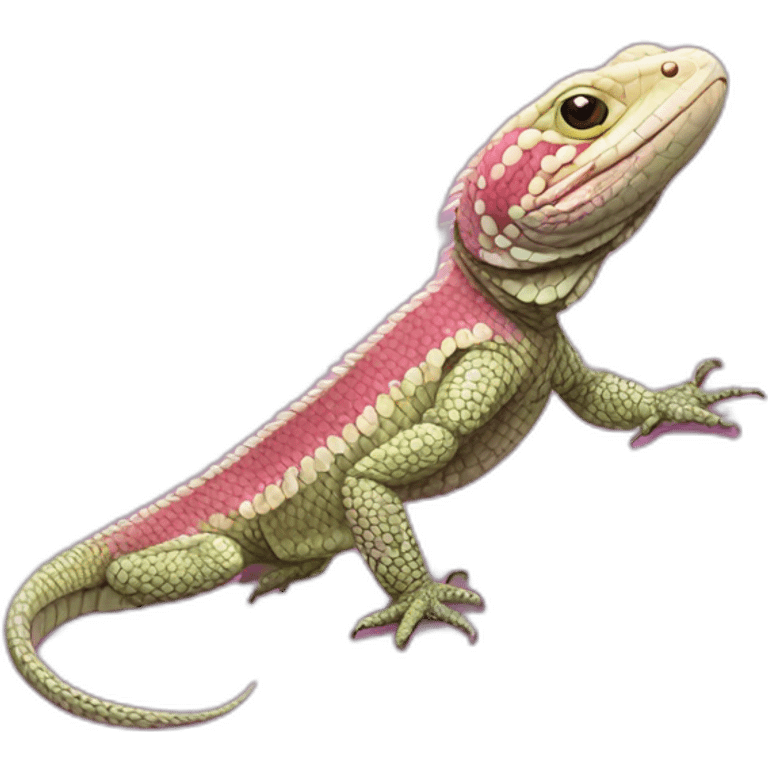 tegu lizard pink emoji