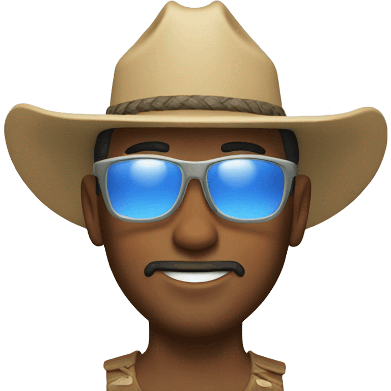 Beach cowboy emoji