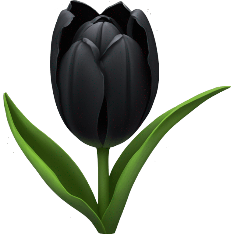 black tulips emoji