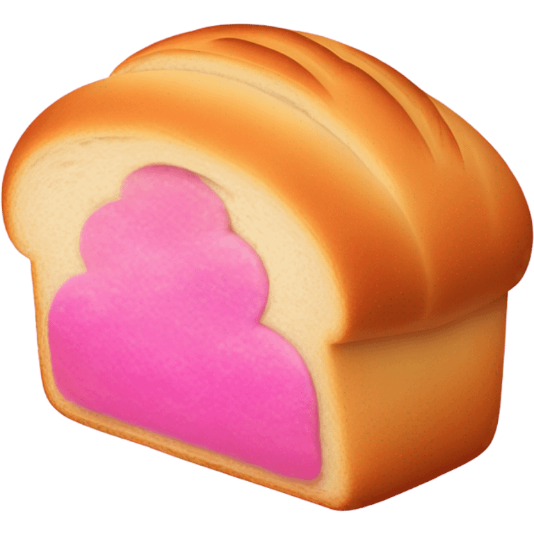 Hot pink bread emoji