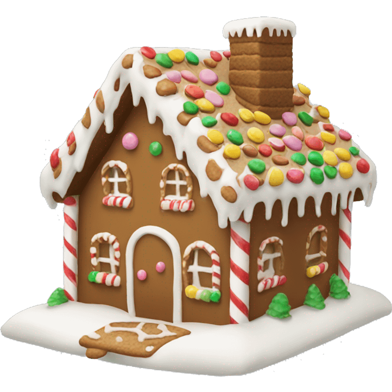 gingerbread house emoji