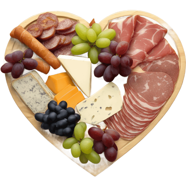 heart shaped charcuterie emoji