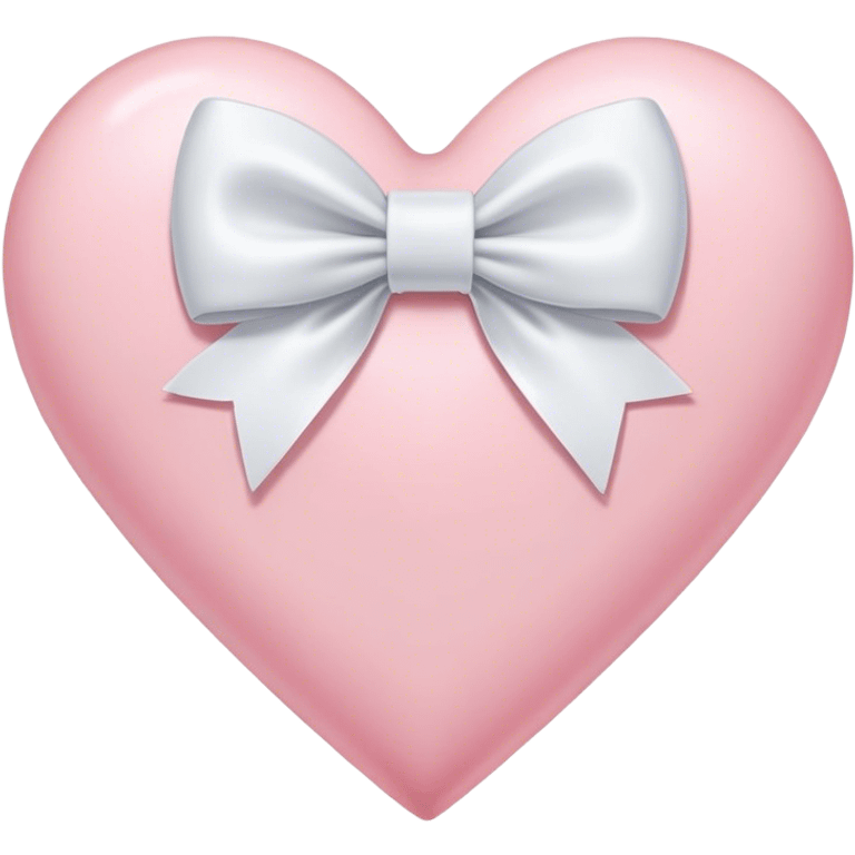 light pink heart with bow emoji