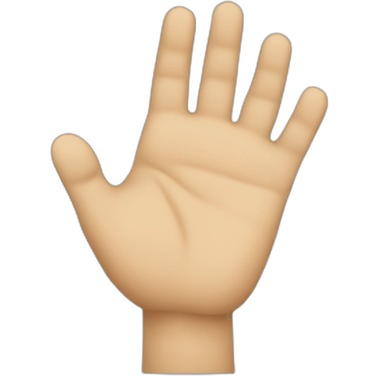 The left hand making a right angle with the thumb and forefinger. emoji